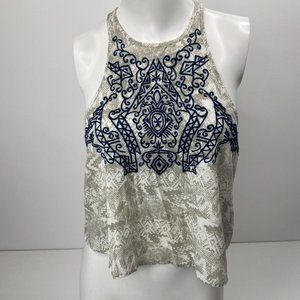 Ecote Women’s Snake Skin Crop Top Sleeveless Med